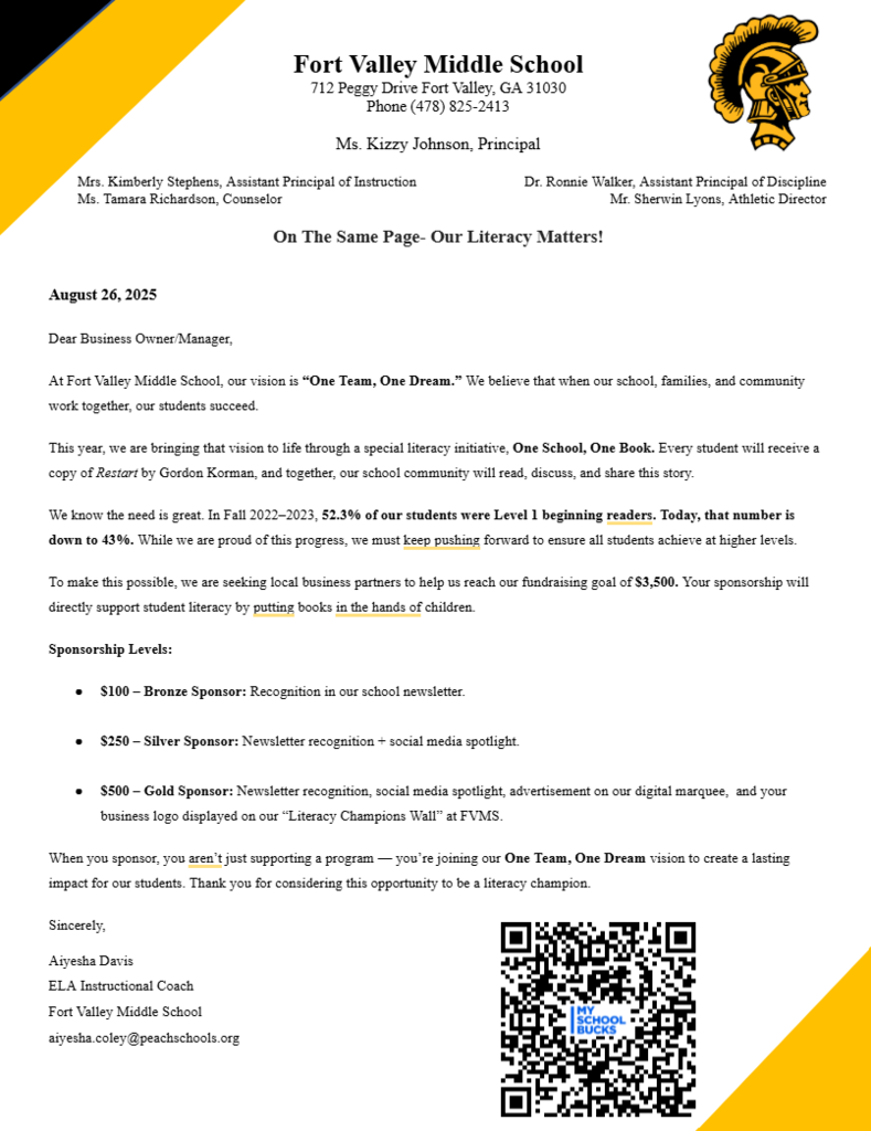 Community Sponsors Page