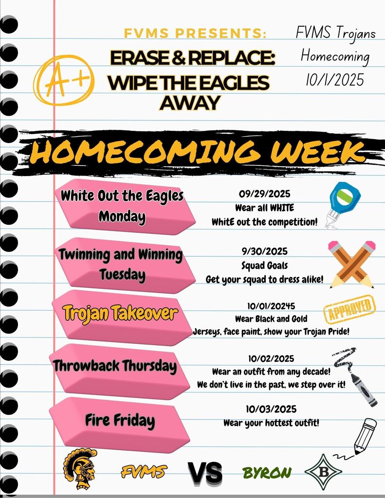 Homecoming Week Flyer