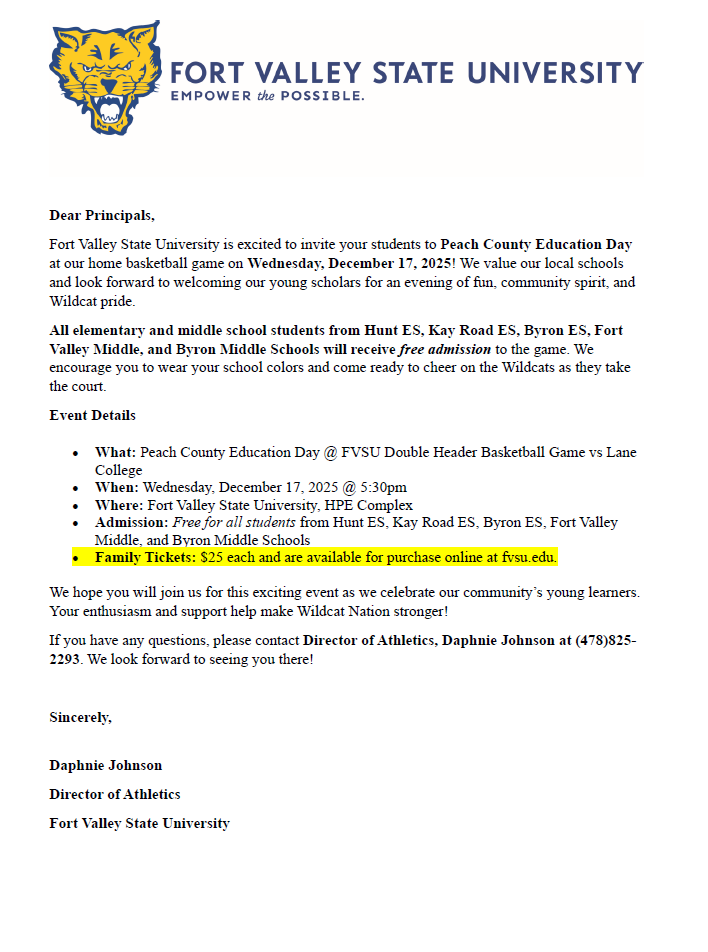  Peach County Education Day @ FVSU