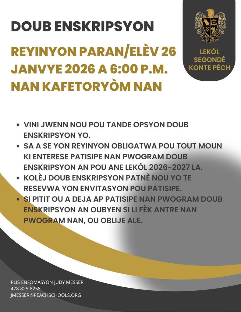 Haitian creole flyer