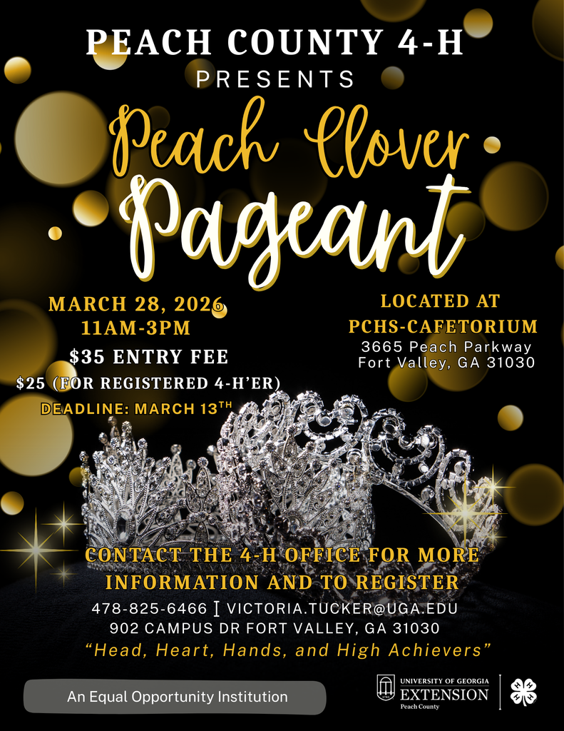 Peach Clover pageant flyer