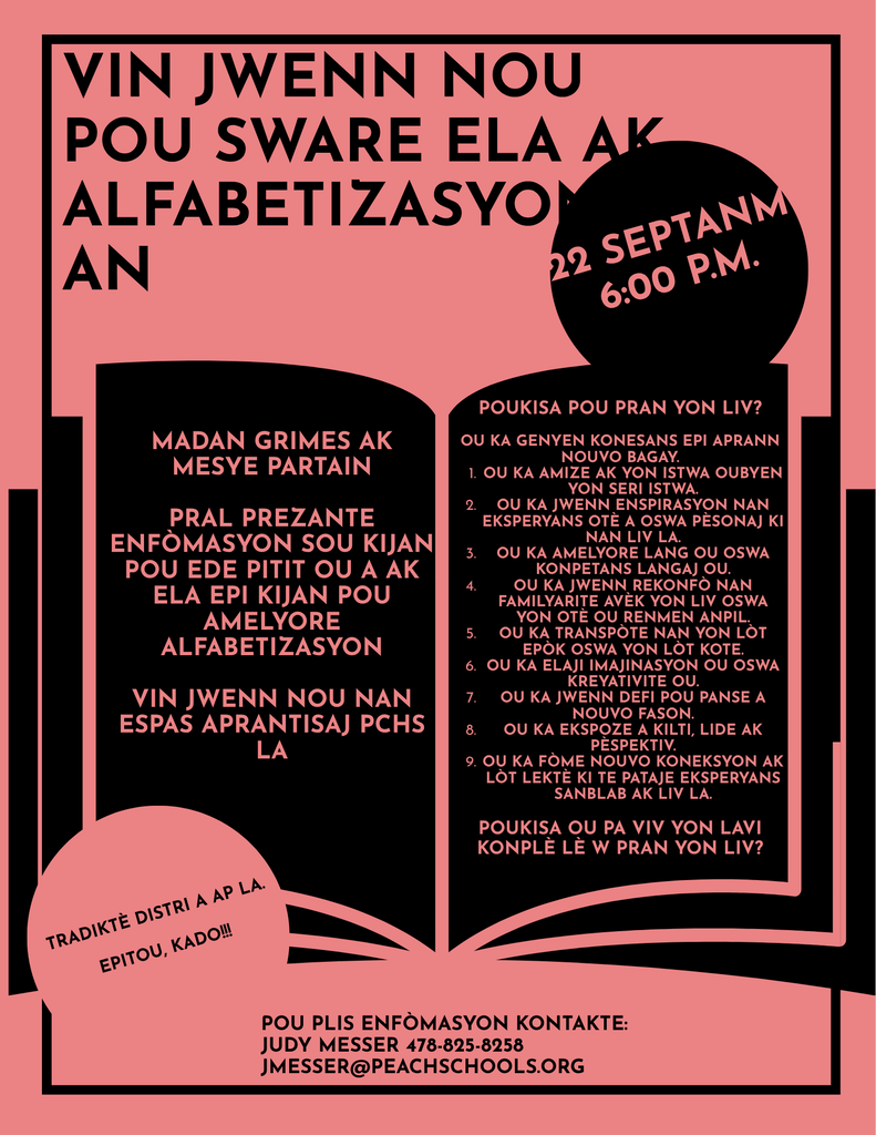 Haitian Creole flyer