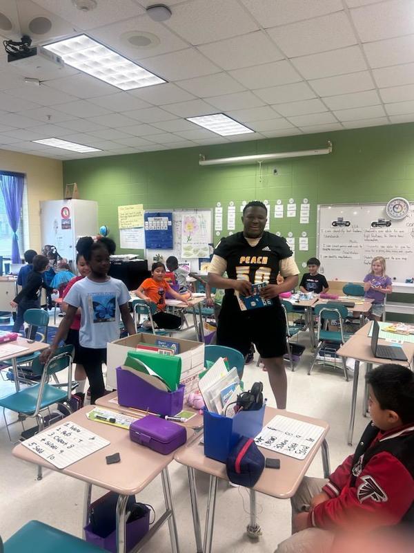 PCHS student participating in read Across America