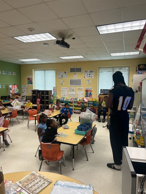 PCHS student participating in read Across America