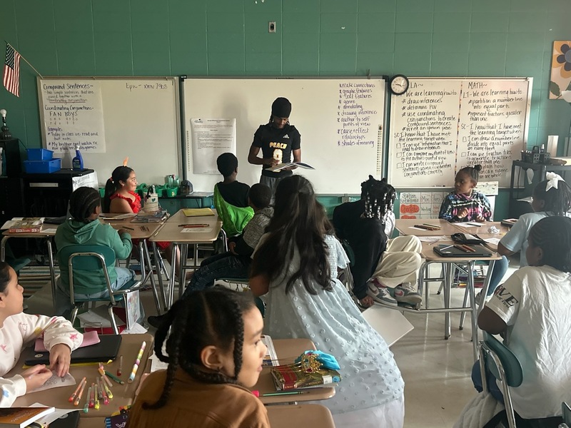 PCHS student participating in read Across America