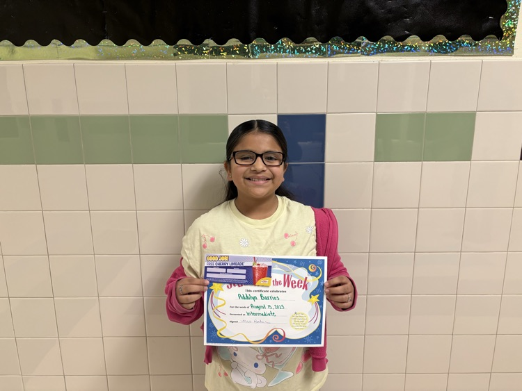 student of the week