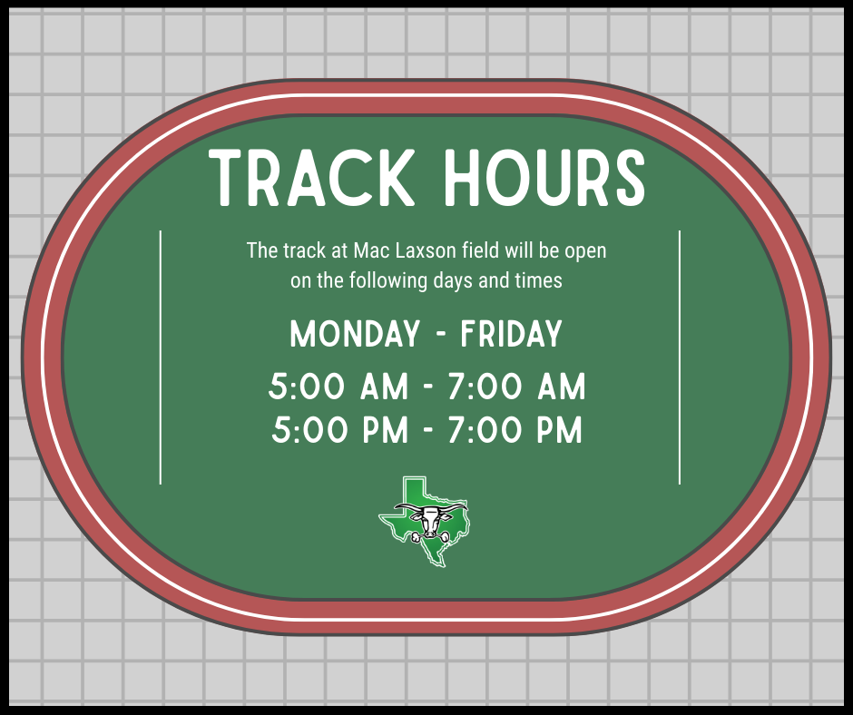 Track hours from 5-7am and 5-7pm Monday - Friday