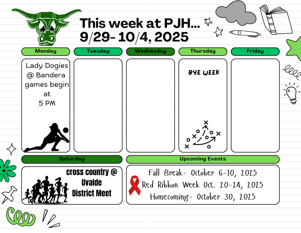 Weekly events
