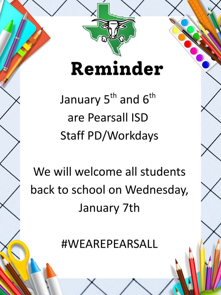 PISD Back to School Posting