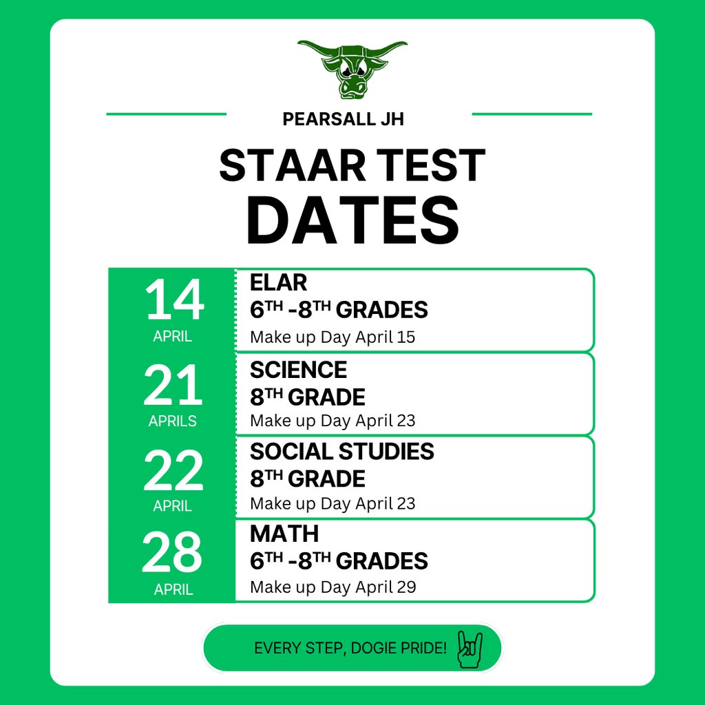 staar test dates