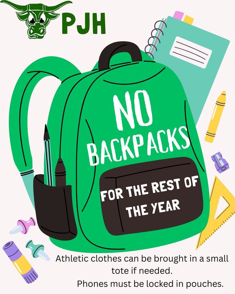 no backpacks