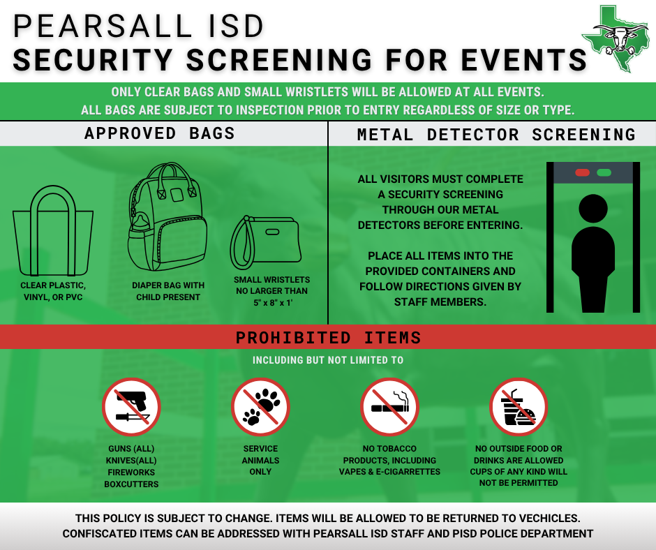 PISD Security Screening for Events