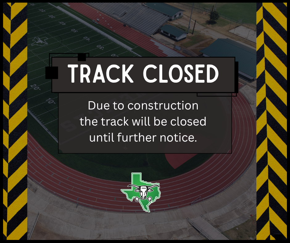 Track closed due to construction until further notice