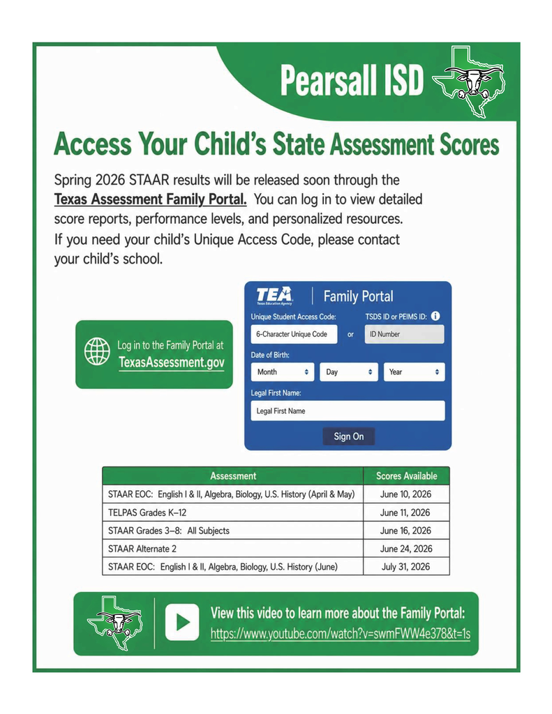Access Your child's state assessment scores. Texas assessment family portal.
