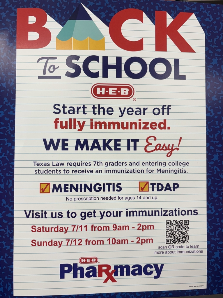 Back to School Immunizations
