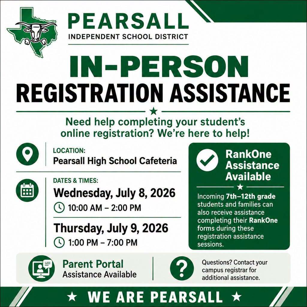 IN PERSON REGISTRATION