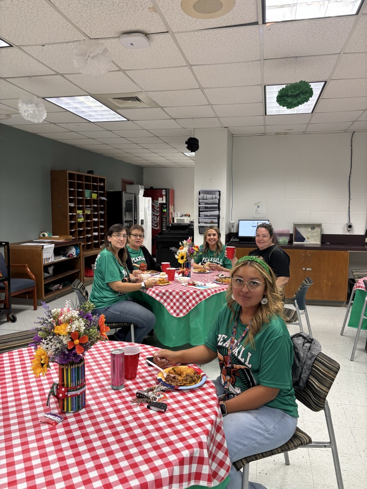 staff eating lunch
