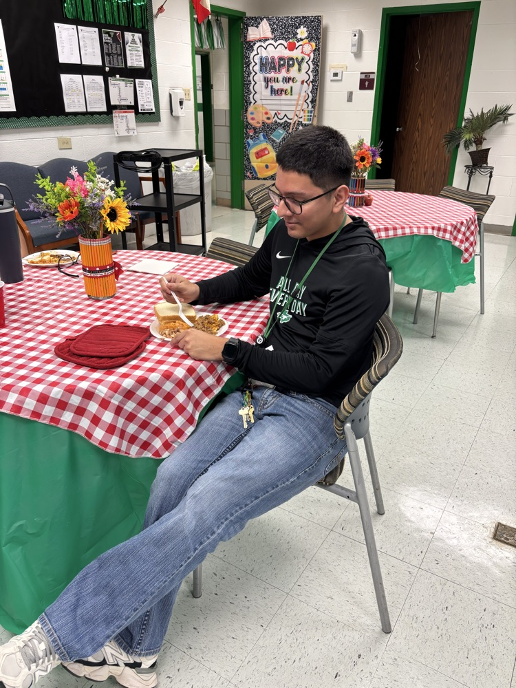 staff eating lunch