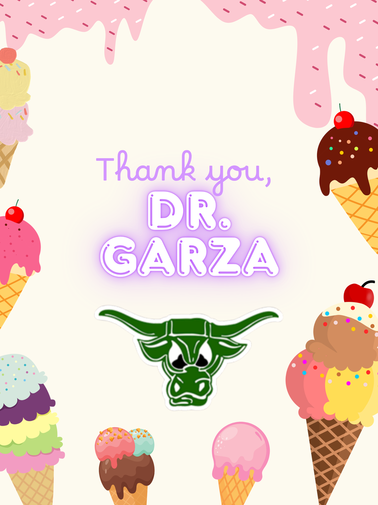 A special thank you to donor, Dr. Garza