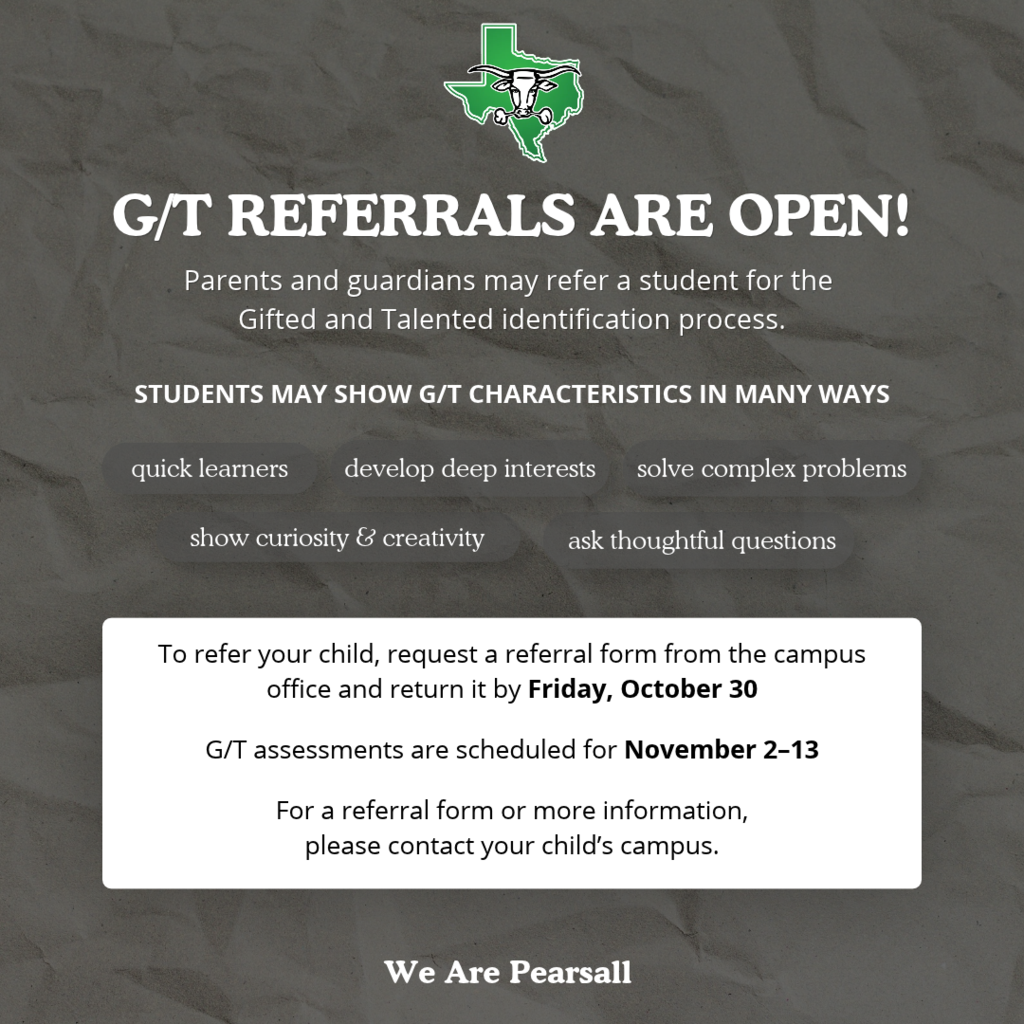 gt referrals are open until friday october 30