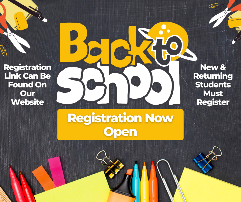 Student registration for the 2025-26 school year is now open. New and returning students must register. The registration link can be found on our district website.