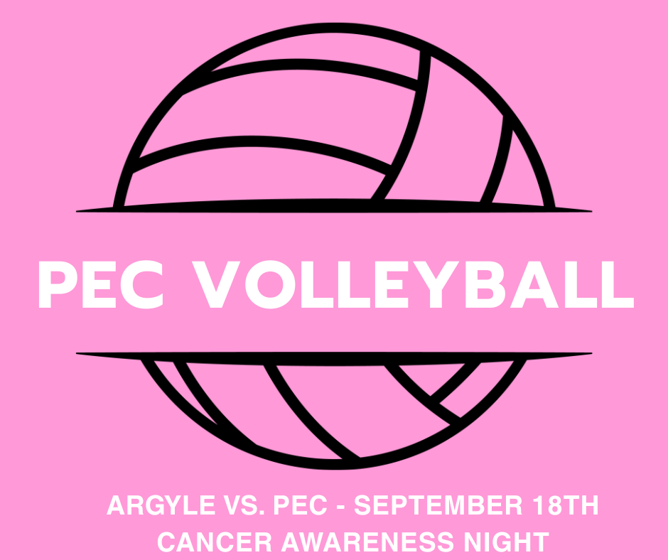 Cancer Awareness Night is on September 18th when Pecatonica takes on Argyle. Match starts at 6 PM at Pecatonica High School.