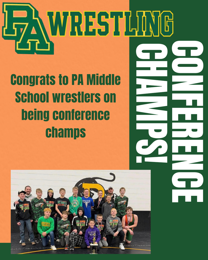 Congratulations to our Pec-Argyle Middle School Wrestlers on capturing the conference title!