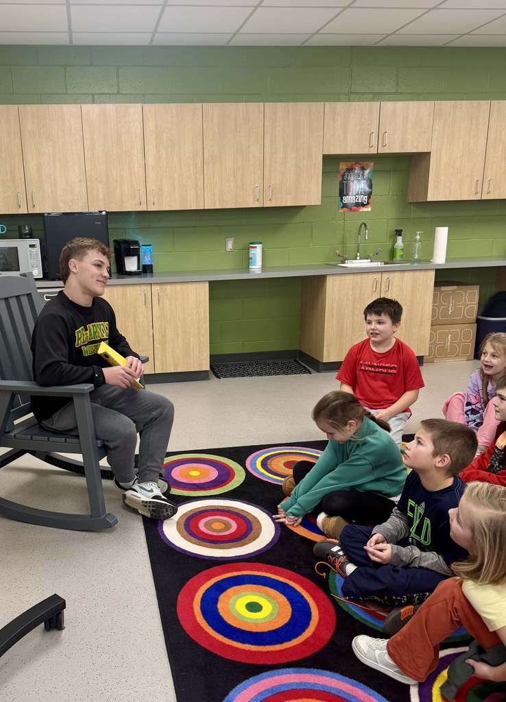 Our 2nd graders in Mrs. Yanna & Ms. Johnson’s class had a special visitor this week… Mystery Reader Lukas Orloff!