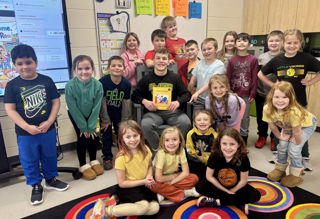 Our 2nd graders in Mrs. Yanna & Ms. Johnson’s class had a special visitor this week… Mystery Reader Lukas Orloff!