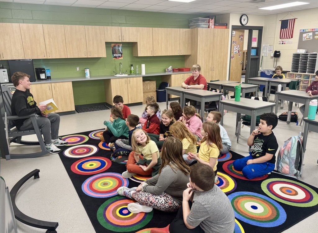 Our 2nd graders in Mrs. Yanna & Ms. Johnson’s class had a special visitor this week… Mystery Reader Lukas Orloff!