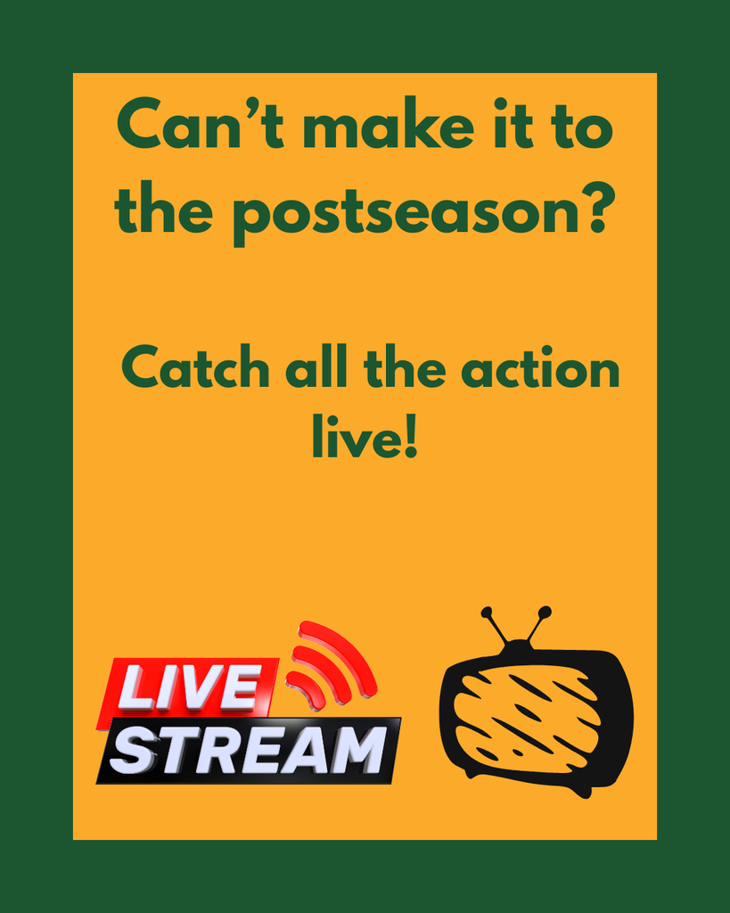 Can't make it to the post season? Catch all the action live.