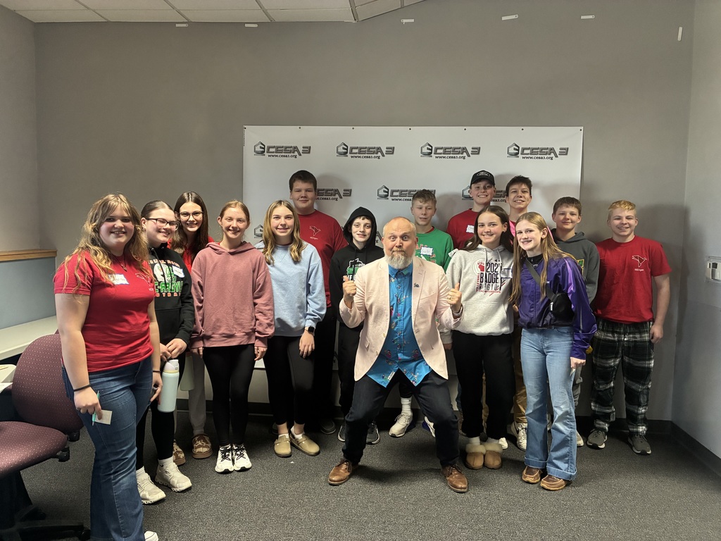 On February 25, our REDgen peer leaders attended the Teen Mental Health Summit at CESA #3. The guest speaker, Brian Buffington, shared with students different strategies to help with mental health. Brian got our students up and moving, laughing, and making connections with other schools.