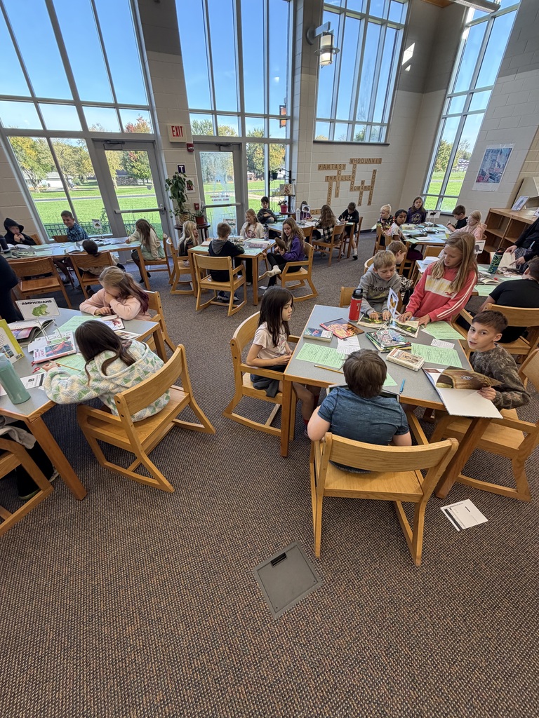 Searching for information in the high school library! 