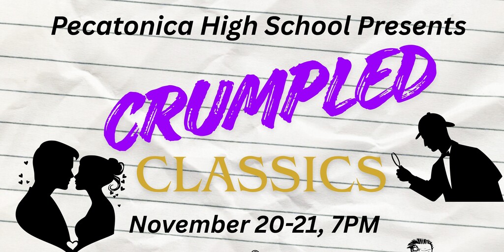 Pecatonica High School Presents "Crumpled Classics" November 20th & 21st at 7pm