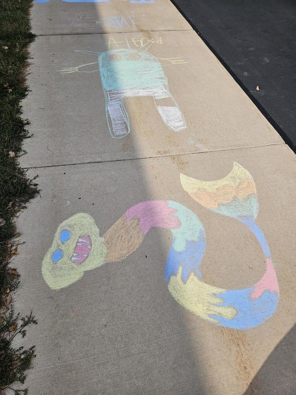 Chalk monster