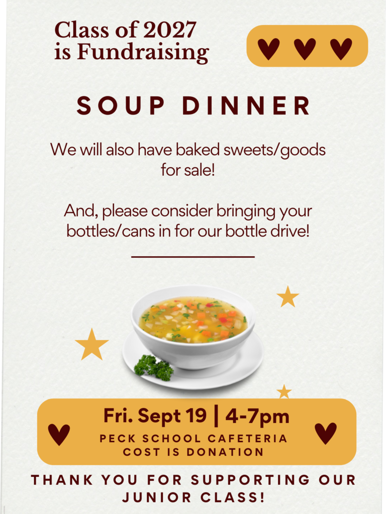 Class of 2027 Soup Dinner Fundraiser