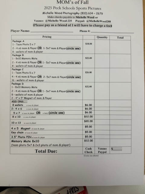 Moms of Fall order form
