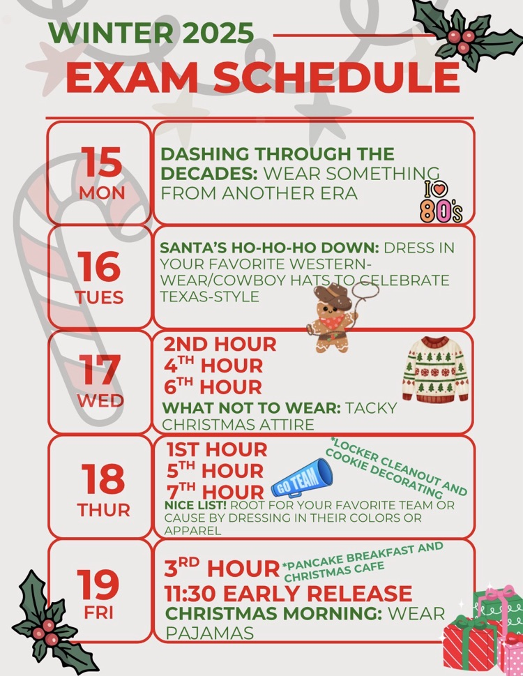 exam schedule