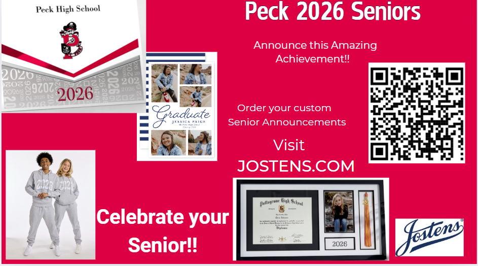 Jostens. com add for 2026 Seniors advertisement
