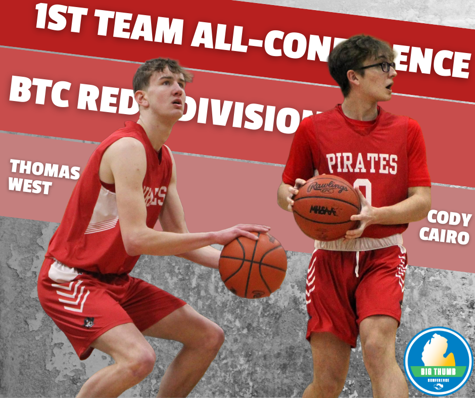 Graphic of Boys Basketball  1st Team All-Conference Selections