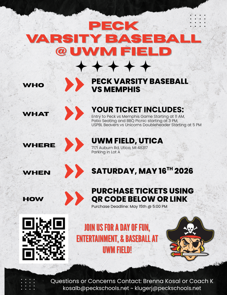Flyer for Varsity Baseball UWM Field