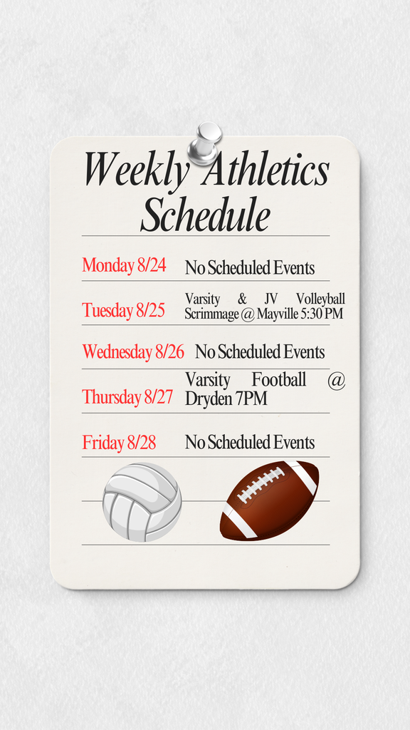 Weekly Sports Schedule 