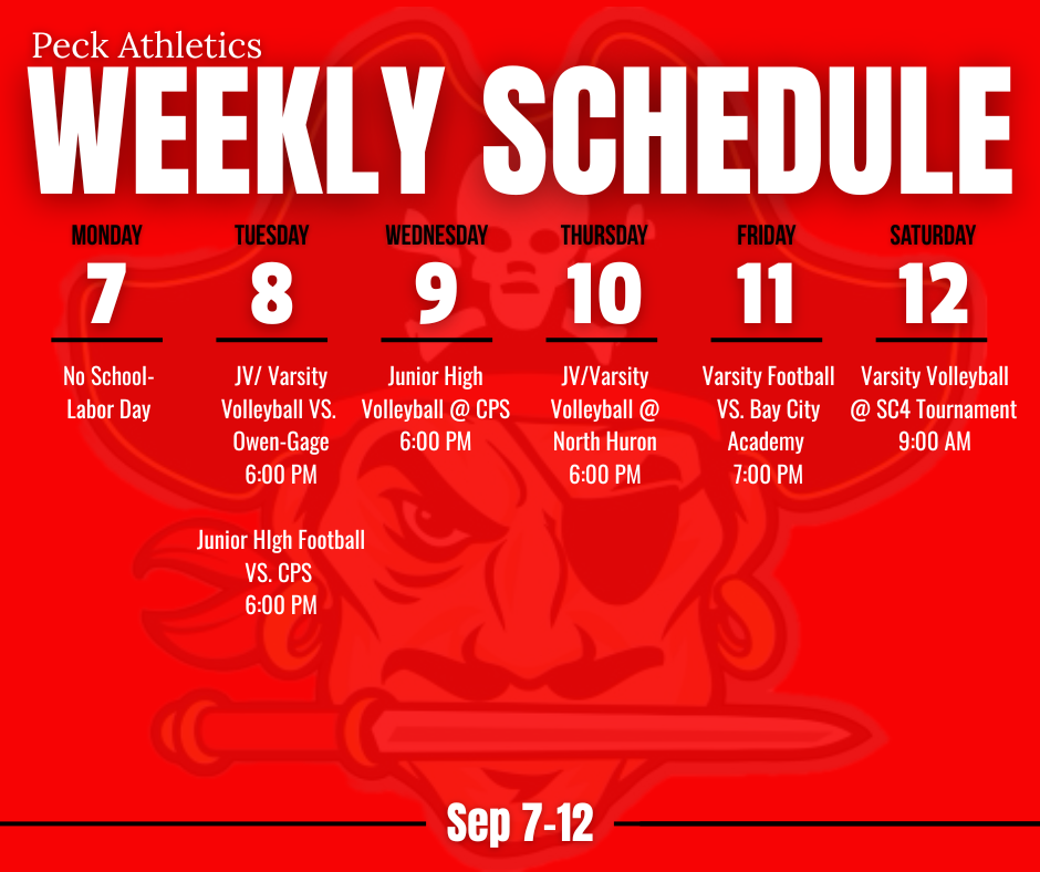 Weekly Sports Schedule 