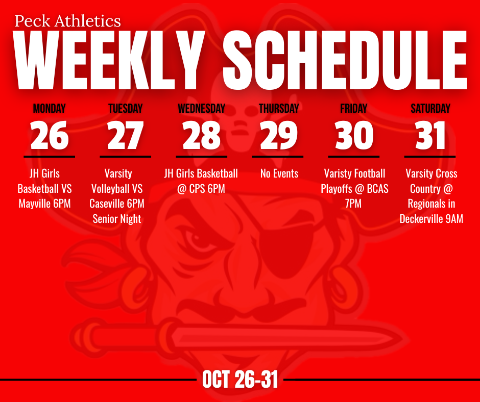 Weekly Sports Schedule