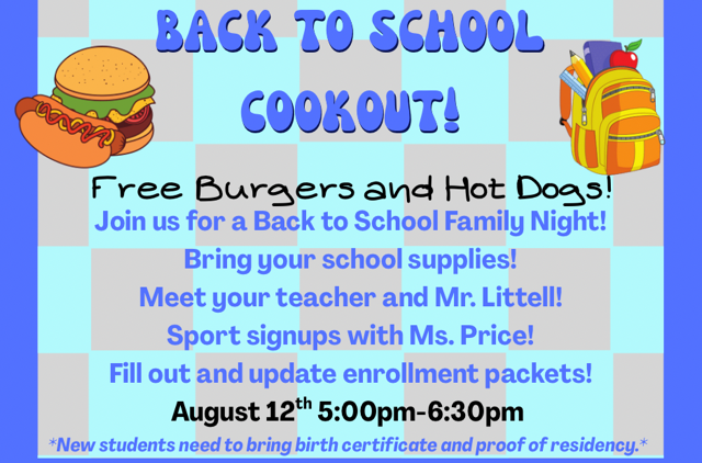 Back to School Cookout