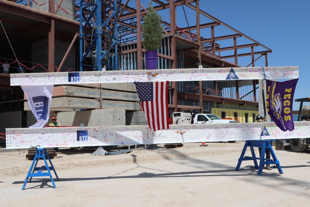 final beams filled with signatures