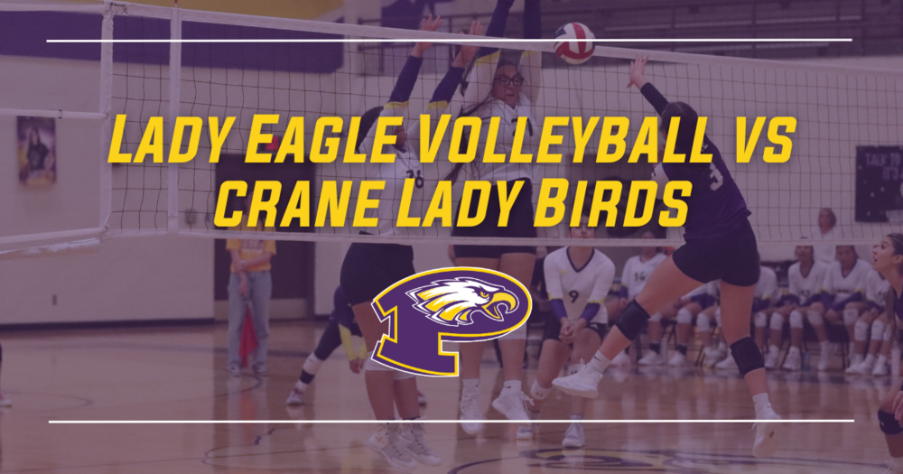 Lady Eagle volleyball vs Crane Lady Birds. Volleyball players on court 