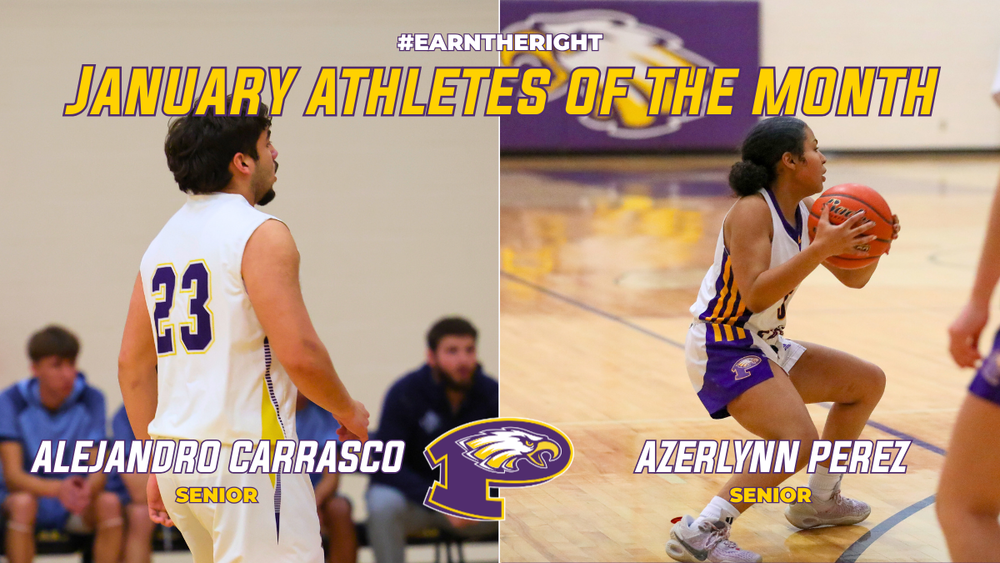 Alejandro Carrasco & Azerlynn Perez, #EarnTheRIght Athletes of the Month of January. Header for Article.