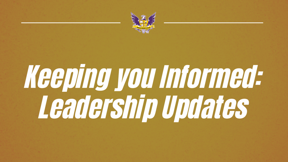 keeping you informed: leadership updates