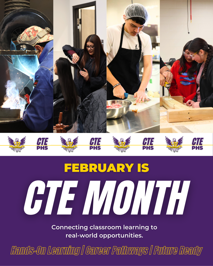 CTE Month: Classroom learning to real-world opportunities - hands-on learning, career pathways, future ready.